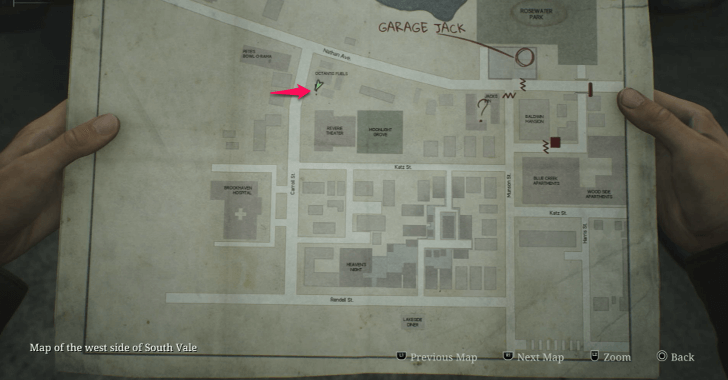 Garage Jack Lever map loc