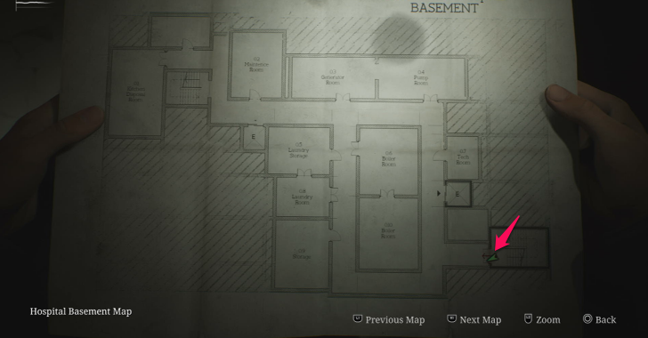 Silent Hill 2 Remake Basement Key (Brookhaven Hospital) Use