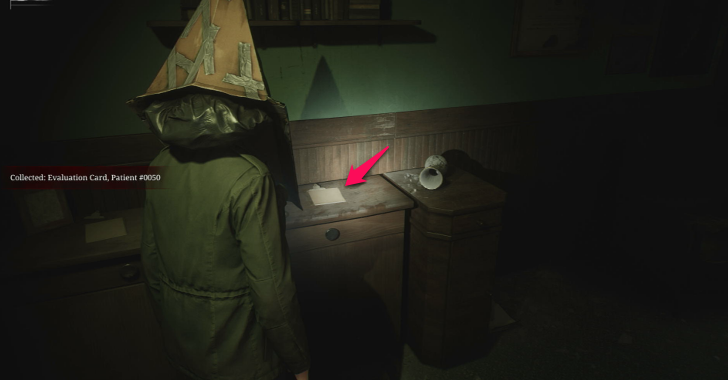 Evaluation Card, Patient #0050 overworld loc