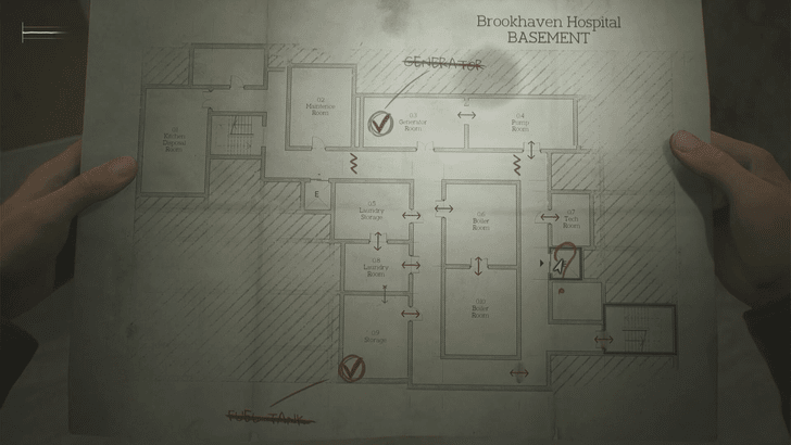 Brookhaven Hospital Basement Map