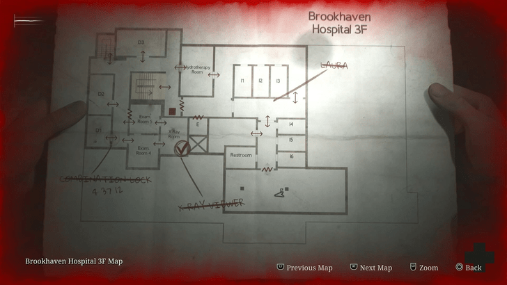 Brookhaven Hospital 3F Map