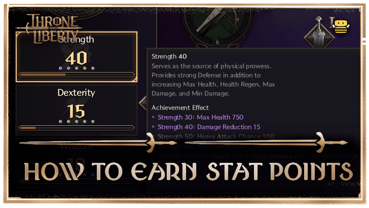 Throne and Liberty How to Earn Stat Points