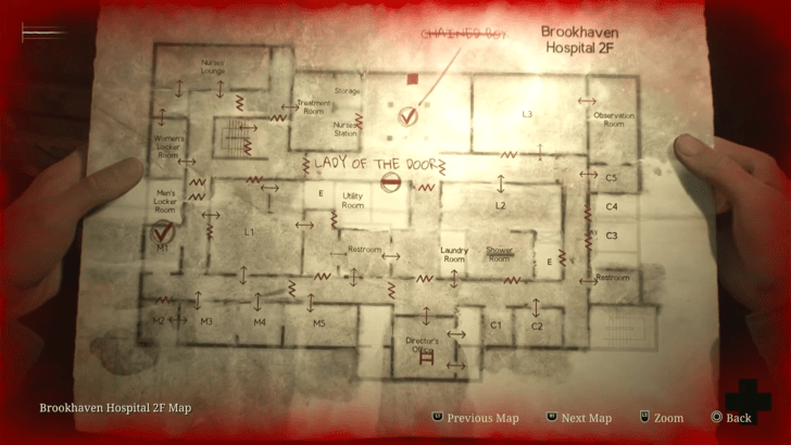 Brookhaven Hospital Otherworld 2F Map