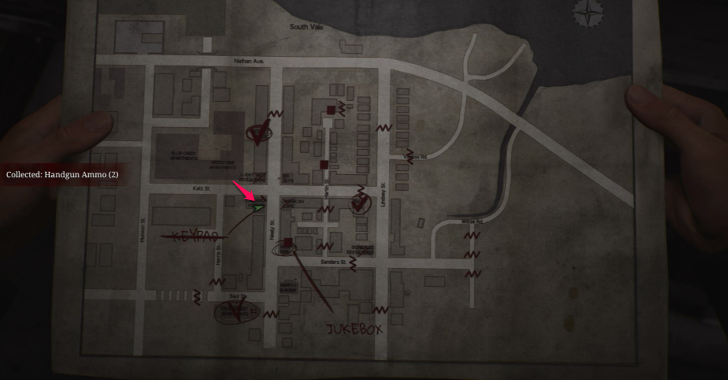 Handgun Ammo East South Vale Map Loc. 3