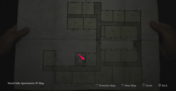 Handgun Ammo Wood Side Apartments Map Loc. 3