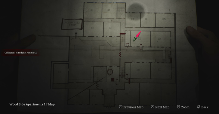 Handgun Ammo Wood Side Apartments Map Loc. 4