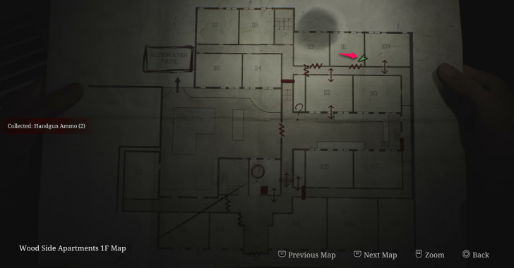 Handgun Ammo Wood Side Apartments Map Loc. 5