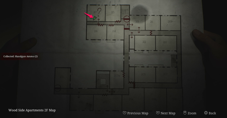 Handgun Ammo Wood Side Apartments Map Loc. 7