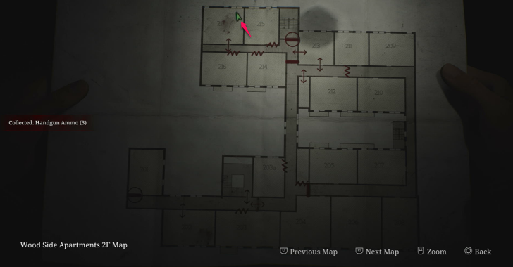 Handgun Ammo Wood Side Apartments Map Loc. 8