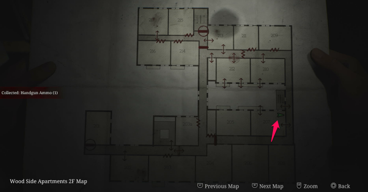 Handgun Ammo Wood Side Apartments Map Loc. 10