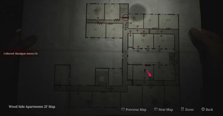 Handgun Ammo Wood Side Apartments Map Loc. 13