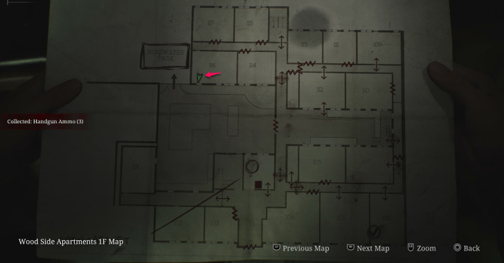 Handgun Ammo Wood Side Apartments Map Loc. 19