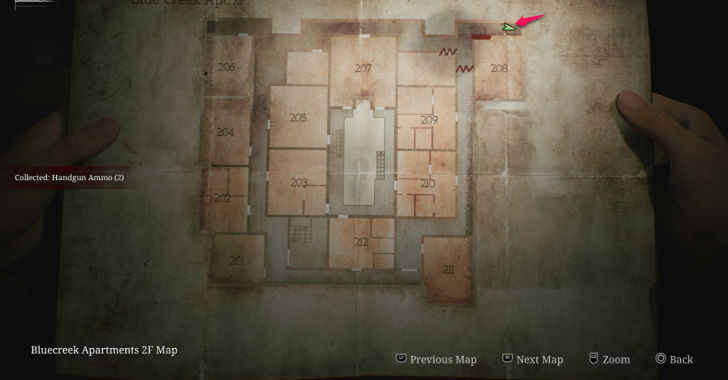 Handgun Ammo Blue Creek Apartments Map Loc. 1