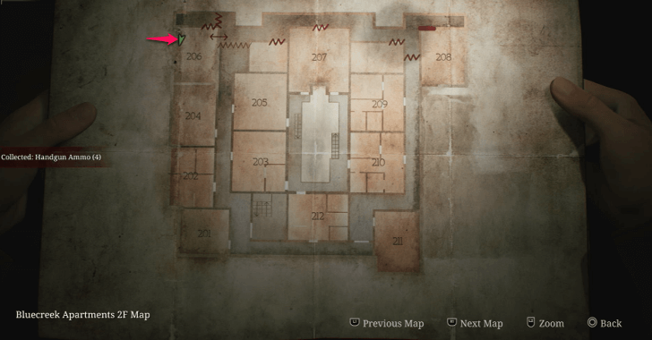 Handgun Ammo Blue Creek Apartments Map Loc. 2