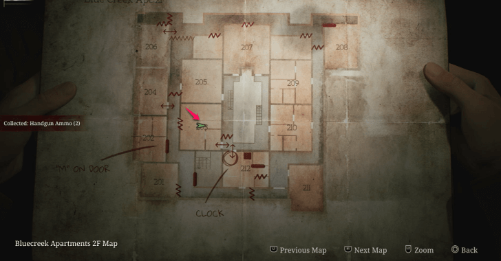 Handgun Ammo Blue Creek Apartments Map Loc. 4