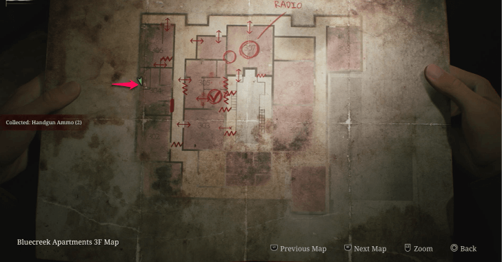 Handgun Ammo Blue Creek Apartments Map Loc. 13