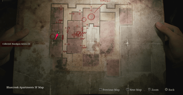 Handgun Ammo Blue Creek Apartments Map Loc. 14