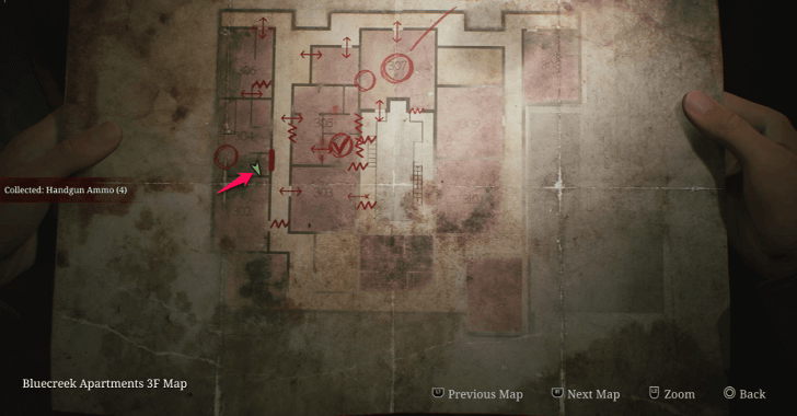 Handgun Ammo Blue Creek Apartments Map Loc. 15