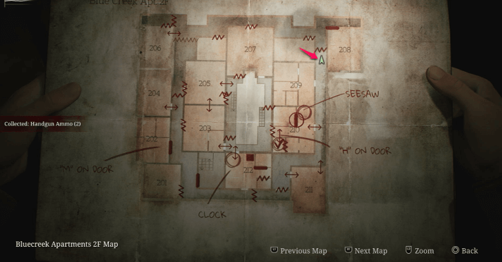 Handgun Ammo Blue Creek Apartments Map Loc. 20
