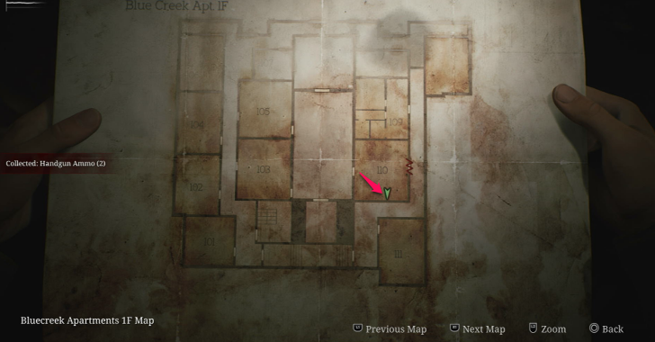 Handgun Ammo Blue Creek Apartments Map Loc. 22