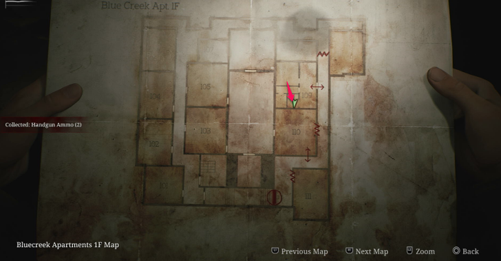 Handgun Ammo Blue Creek Apartments Map Loc. 23