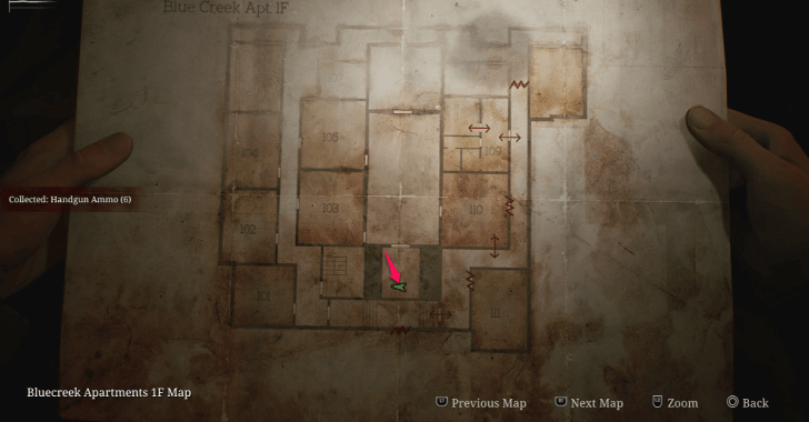 Handgun Ammo Blue Creek Apartments Map Loc. 24