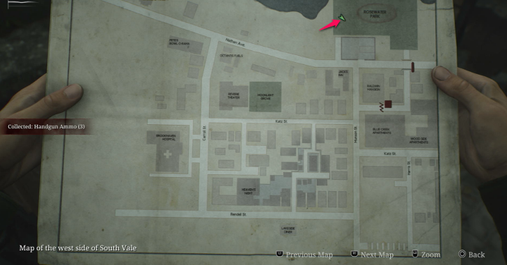 Handgun Ammo West South Vale Map Loc. 4