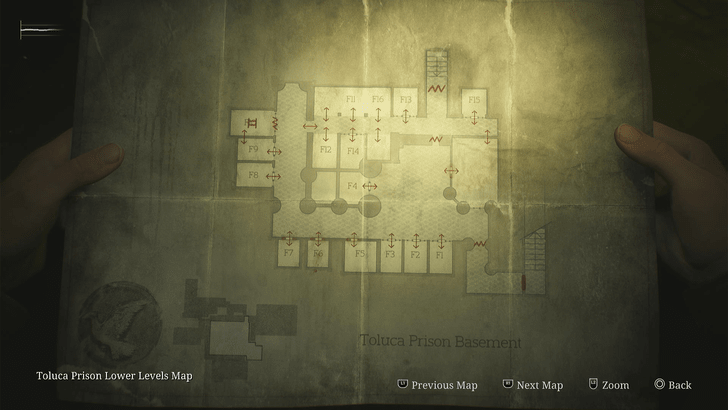 Toluca Prison Basement Map