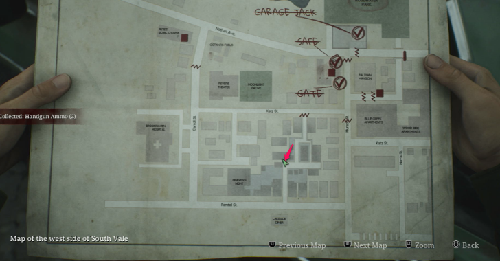 Handgun Ammo West South Vale Map Loc. 22