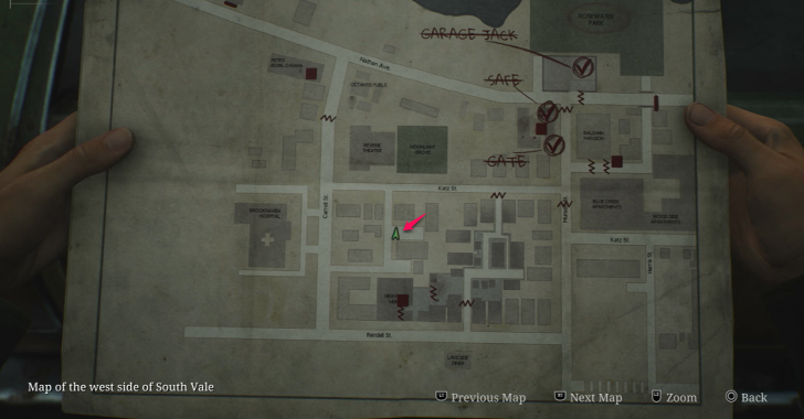 Handgun Ammo West South Vale Map Loc. 27