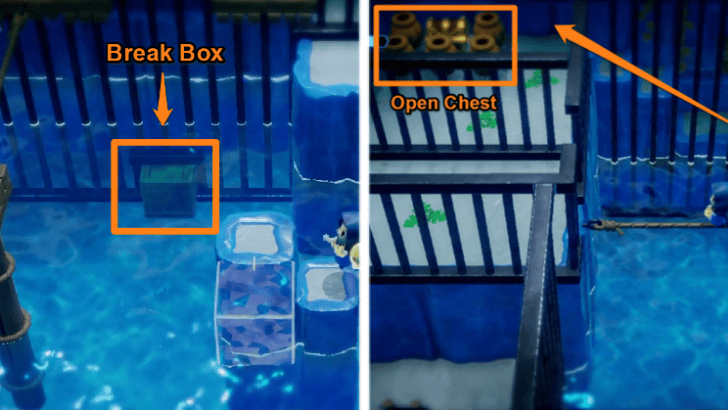 Break Box and Open Treasure Chest