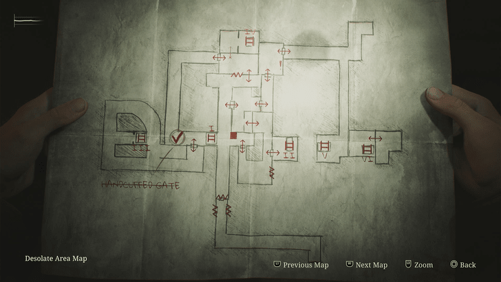 Labyrinth Desolate Area Map