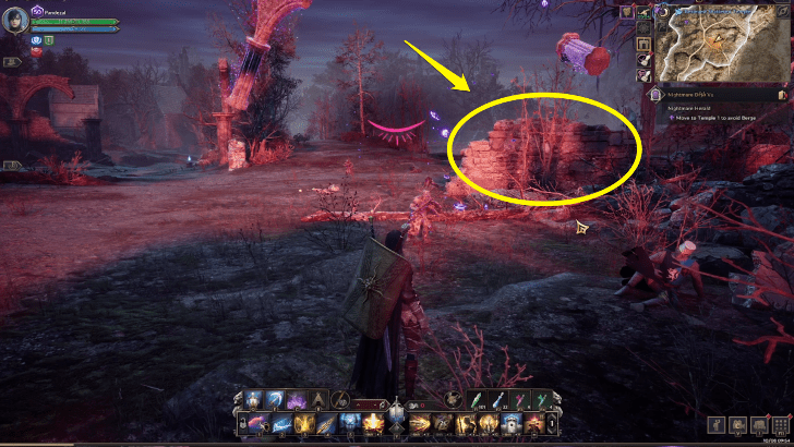 Move Behind Half Wall