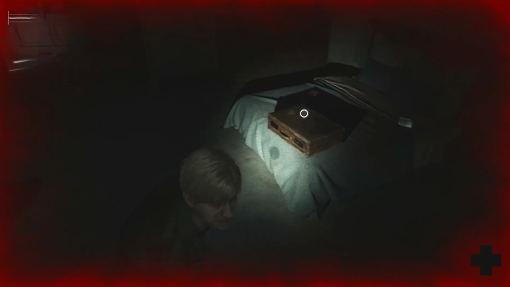 Suitcase inside Room 306 in Lakeview Hotel