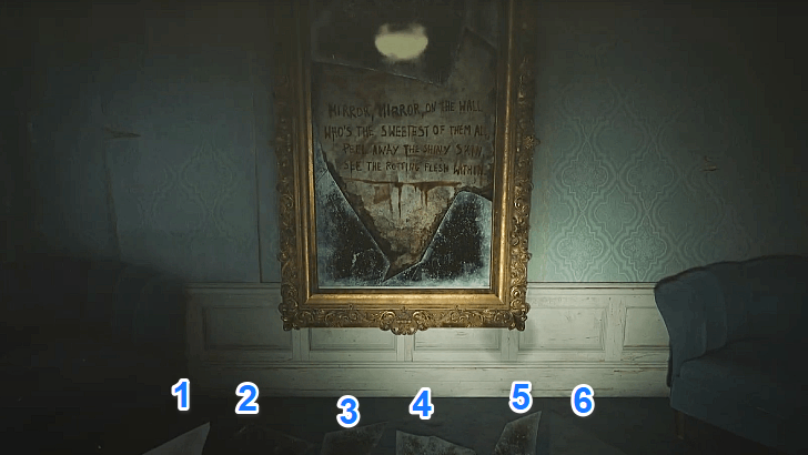 Mirror Puzzle Shards Numbered