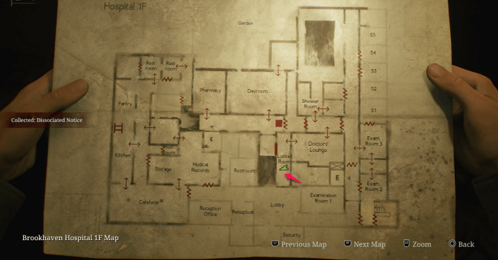 Dissociated Notice map loc