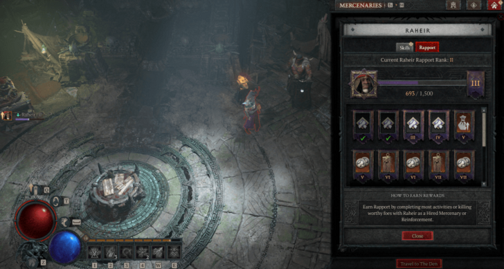 Mercenary Guide - Rapport