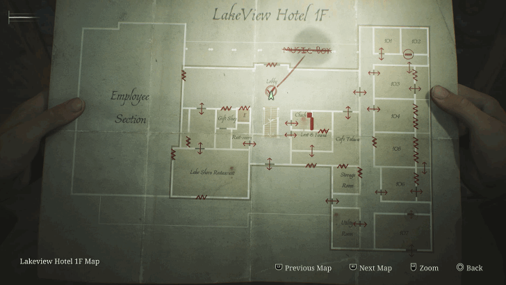 Lakeview Hotel 1F Map