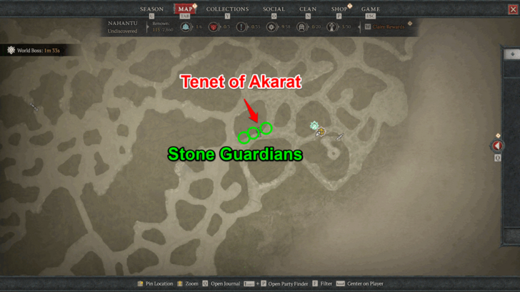 Diablo 4 Tenet of Akarat Map