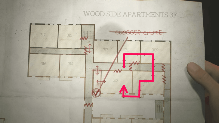 Go to Room 311 to Access Room 312