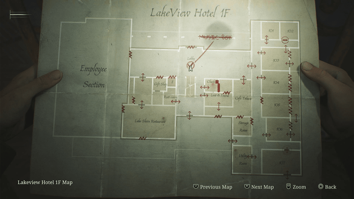 Lakeview Hotel 1F Map