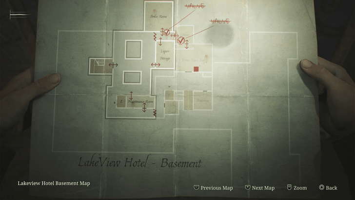 Lakeview Hotel Basement Map