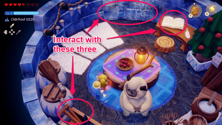 Interact with 3 Objects at Conde