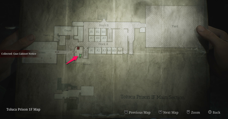 Gun Cabinet Notice map loc