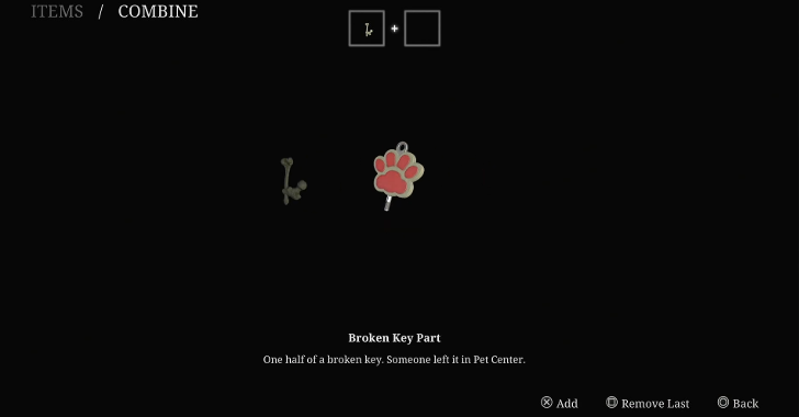 Combining the Two Broken Key Part