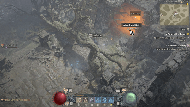 Investigate Chosah Manor