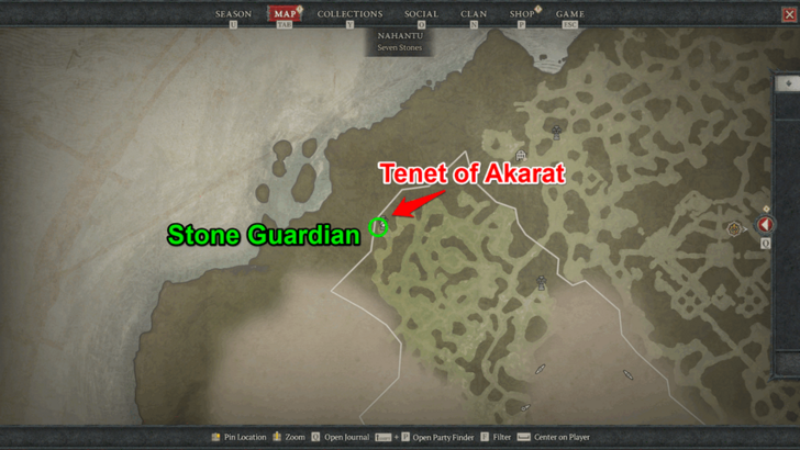Diablo 4 Tenet of Akarat Map
