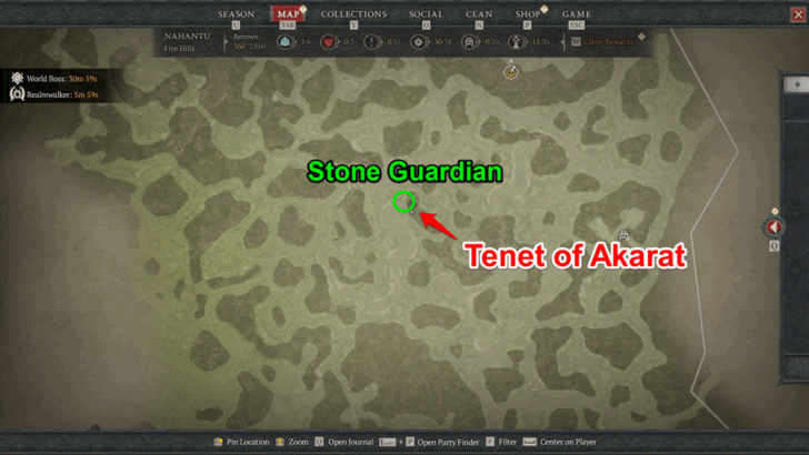 Diablo 4 Tenet of Akarat Map