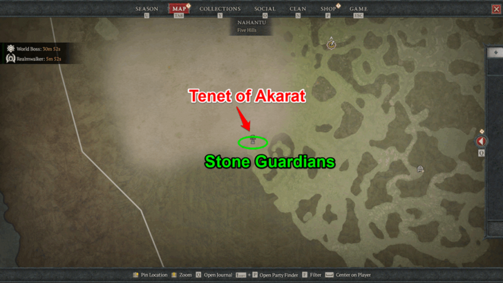 Diablo 4 Tenet of Akarat Map