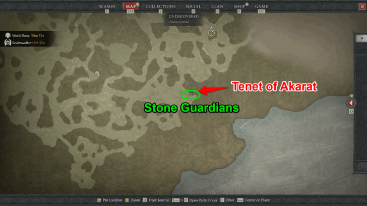 Diablo 4 Tenet of Akarat Map